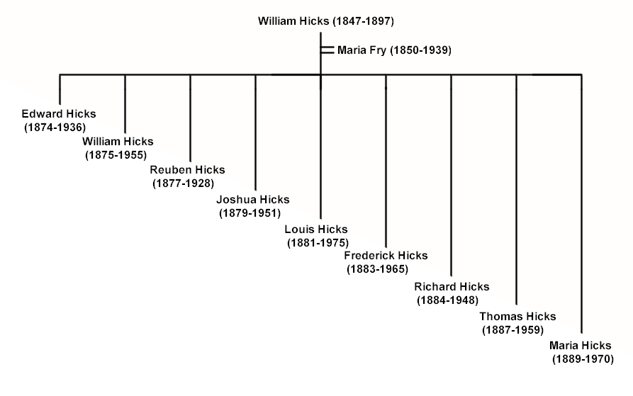 William Hicks and Maria Fry children
